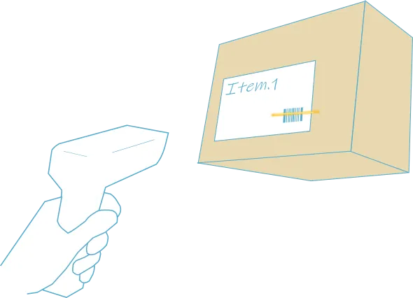 Scanning an item's barcode on the Pick Order screen